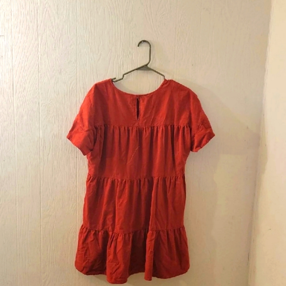 Very J Short Orange Dress